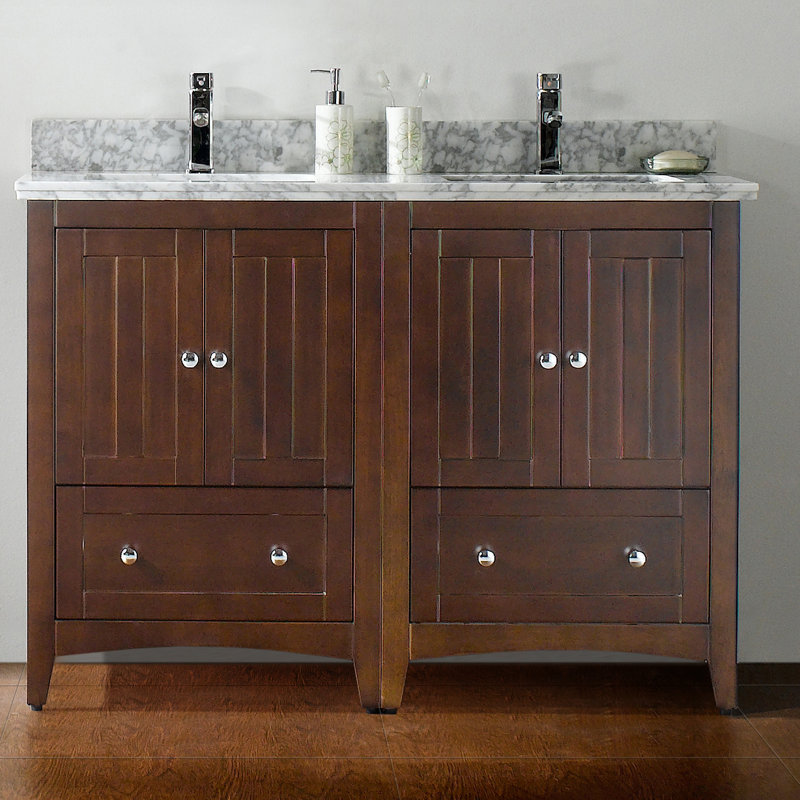 American Imaginations 48" Double Bathroom Vanity Set Wayfair